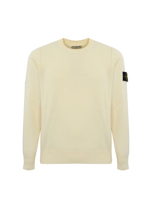 Maglia 5100053 in cotone Soft Organic Ivory STONE ISLAND | 5100053S00B2V0093